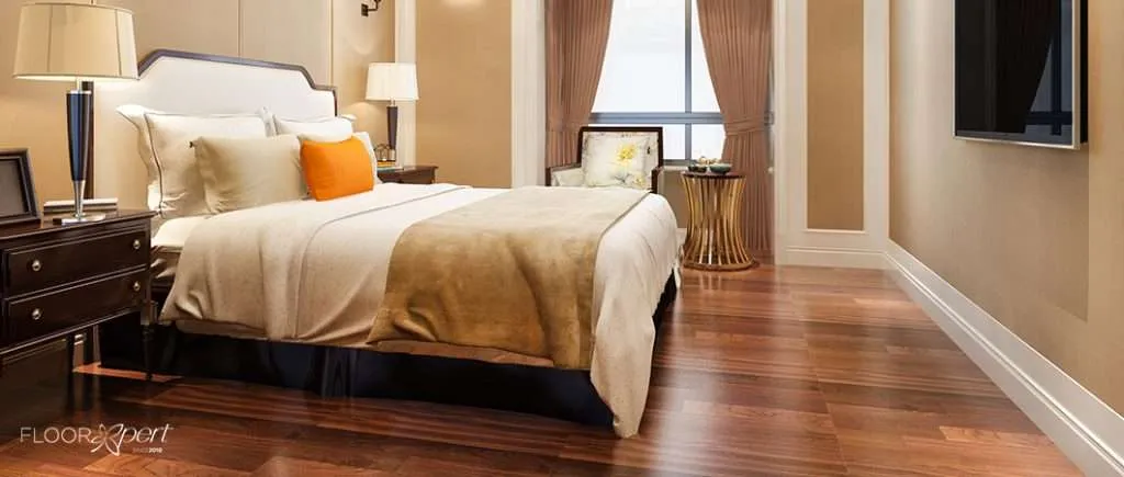 Bedroom laminate flooring