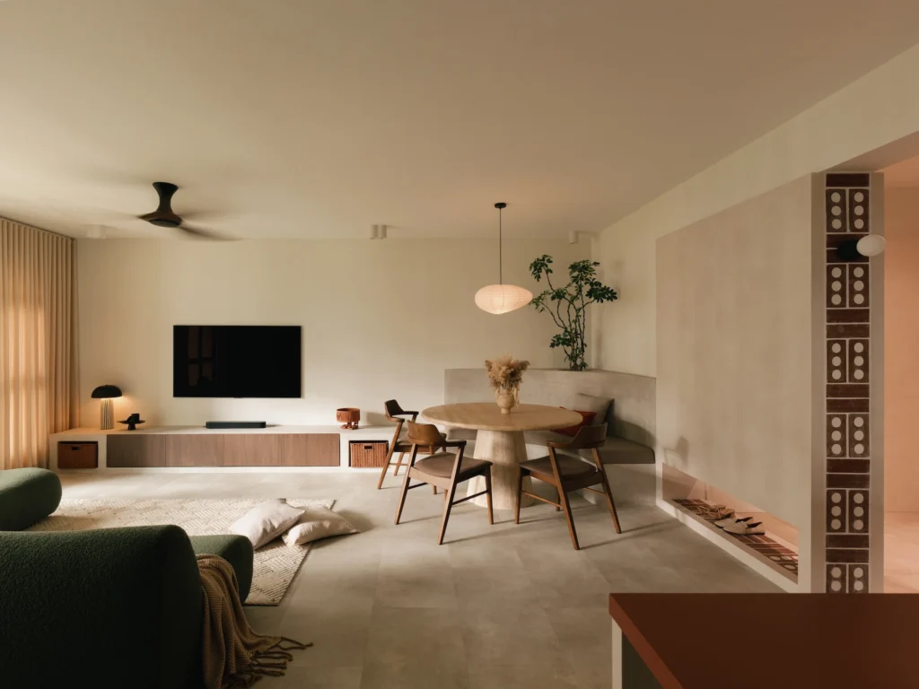 sandstone concrete interior
